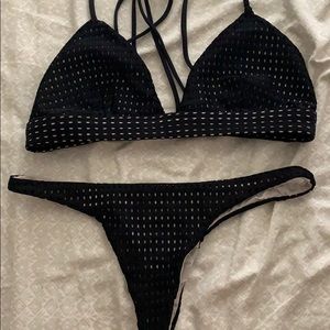 Acacia swim wear black beauty Mesh Set